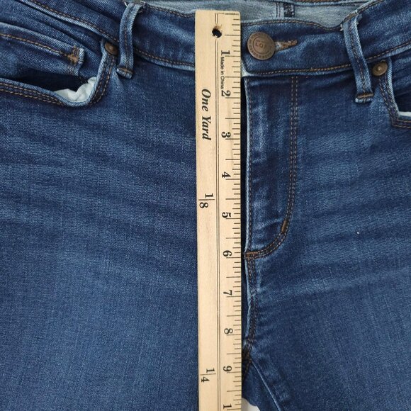 Loft Legging Jean Mid Rise Womens Size 27/4 Stretch Dark Wash Denim - Picture 4 of 15